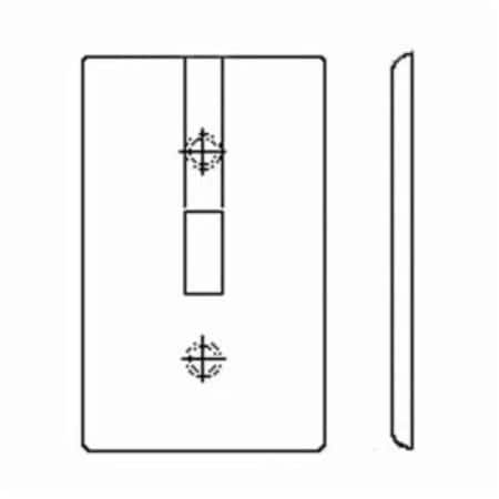 Toggle Switch 3 Gang Wallplate